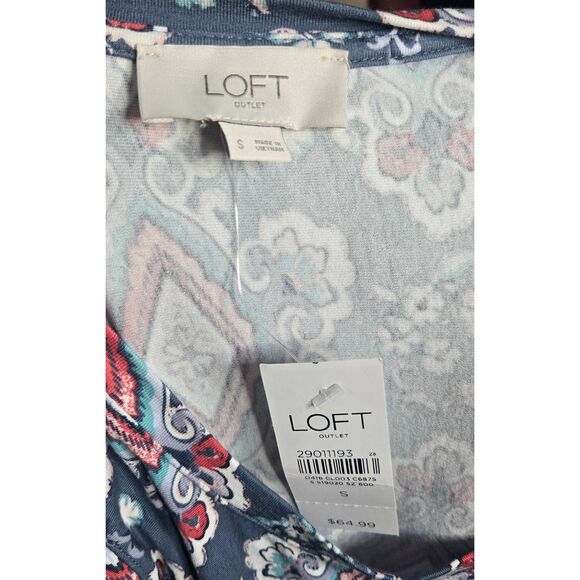 Ann Taylor Loft Dress Size Small Sleeveless Boho Print New - Picture 5 of 5